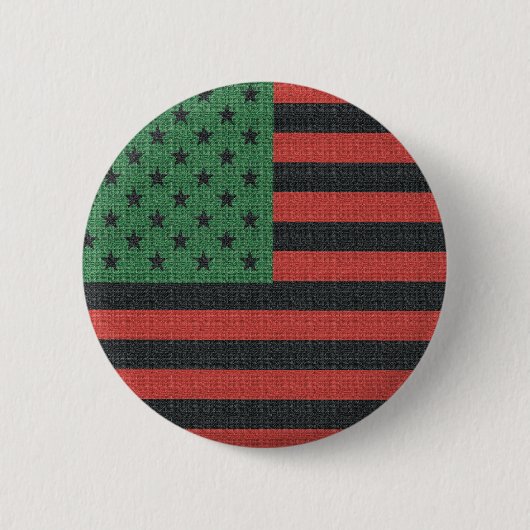 Afro-Amerikaanse Juneteenth-knop Ronde Button 5,7 Cm (Voorkant)