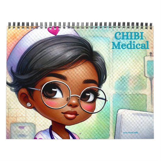 Afro-Amerikaanse kalender CHIBI medisch personeel (Hoes)