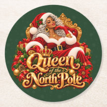 Afro-Amerikaanse Kerst Coasters Zwarte Kerstman
