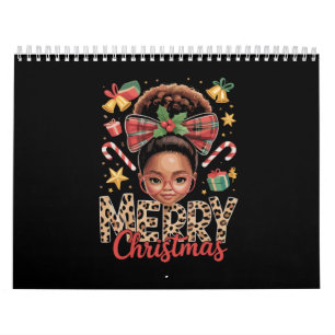 Afro-Amerikaanse Kerst Misbundel Zwarte Moeder Kalender