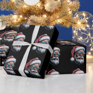 Afro-Amerikaanse Kerst Pyjama Kerstmis Afro Kerstm Cadeaupapier