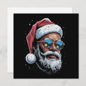 Afro-Amerikaanse Kerst Pyjama Kerstmis Afro Kerstm Feestdagenkaart (Voorkant / Achterkant)