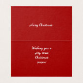 Afro-Amerikaanse kerstkaart Kaart (Binnenkant ongevouwen)