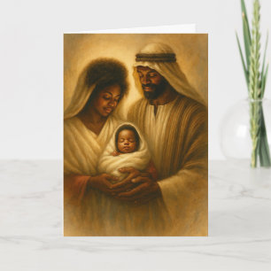 Afro-Amerikaanse Kerstkaart Zwarte Kerst Kaart