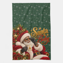 Afro-Amerikaanse Kerstman Baby