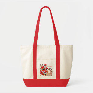 Afro-Amerikaanse kerstman en vrienden Tote Bag