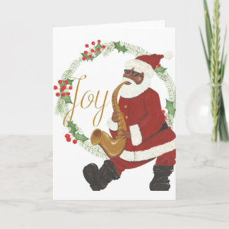 Afro-Amerikaanse kerstman Kaart