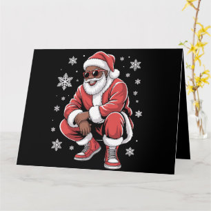 Afro-Amerikaanse Kerstmis Pyjama Kerstmis Afro Ker Kaart