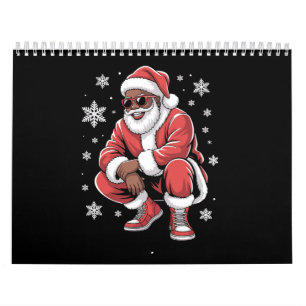 Afro-Amerikaanse Kerstmis Pyjama Kerstmis Afro Ker Kalender
