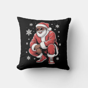 Afro-Amerikaanse Kerstmis Pyjama Kerstmis Afro Ker Kussen