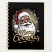 Afro-Amerikaanse kerstpyjama's Sinterklaas Planner (Voorkant)