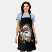 Afro-Amerikaanse kerstpyjama's Sinterklaas Schort (Gedragen)