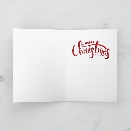 Afro-Amerikaanse kind kerst Kaart (Binnen)