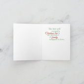 Afro-Amerikaanse kind kerst Kaart (Binnen)