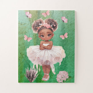 Afro-Amerikaanse kleine ballerina legpuzzel