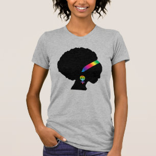 Afro-Amerikaanse LGBTQ+ Feminist T-shirt