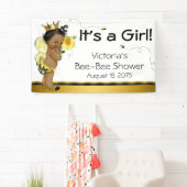 Afro-Amerikaanse meisje bij Baby shower Spandoek (Insitu)