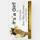 Afro-Amerikaanse meisje bij Baby shower Spandoek (Verticaal)