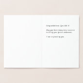 Afro-Amerikaanse meisjes gouden Afstuderen Folie Kaarten (Binnen)