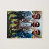 Afro-Amerikaanse Pasen Jongen Puzzel Legpuzzel (Horizontaal)