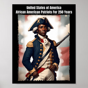 Afro-Amerikaanse patriot revolutionaire oorlog sol Poster
