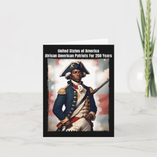 Afro-Amerikaanse Patriot Revolutionary War Soldier Kaart