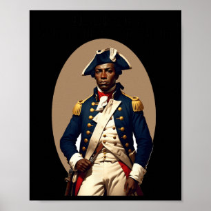 Afro-Amerikaanse Patriot Revolutionary War Soldier Poster