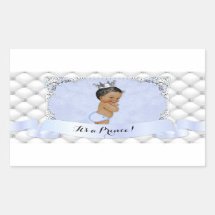 Afro-Amerikaanse Prins Blue Diamonds Rechthoekige Sticker
