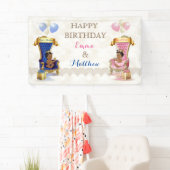 Afro-Amerikaanse prins en prinses tweeling Boy Gir Spandoek (Insitu)