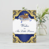 Afro-Amerikaanse Prins Wensen voor Baby Advieskaart (Staand voorkant)