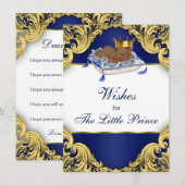 Afro-Amerikaanse Prins Wensen voor Baby Advieskaart (Voorkant / Achterkant)