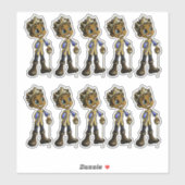 Afro-Amerikaanse prinsen Sticker (Vel)