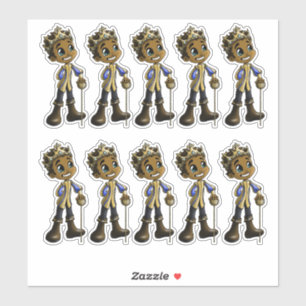 Afro-Amerikaanse prinsen Sticker