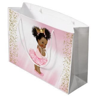 Afro-Amerikaanse Prinses Baby Shower Groot Cadeauzakje