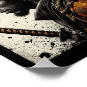 Afro-Amerikaanse samoerai Afrikaanse Bushido Warr Poster (Hoek)