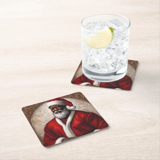 Afro-Amerikaanse Santa Onderzetters (Insitu)