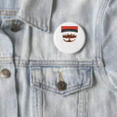 afro - amerikaanse santa ronde button 5,7 cm (In situ)