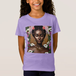 Afro-Amerikaanse schoonheid AI-kunst T-shirt