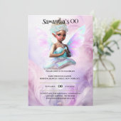 Afro-Amerikaanse sprookjesprinses grillige verjaar Kaart (Staand voorkant)