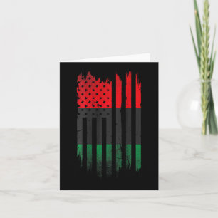 Afro-Amerikaanse vlag 1865 Black History Pride Kaart