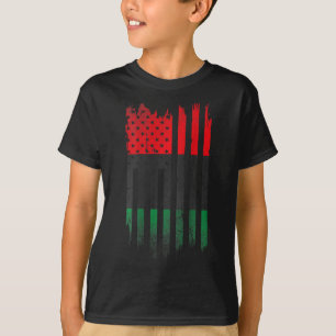 Afro-Amerikaanse vlag 1865 Black History Pride T-shirt