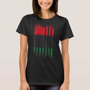 Afro-Amerikaanse vlag 1865 Black History Pride T-shirt