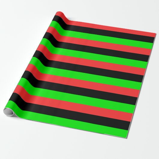Afro-Amerikaanse vlag Cadeaupapier (Uitgerold)