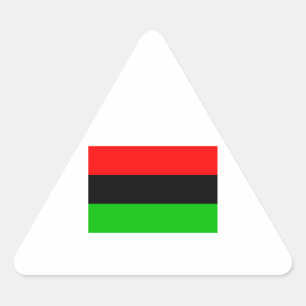Afro-Amerikaanse vlag Driehoek Sticker