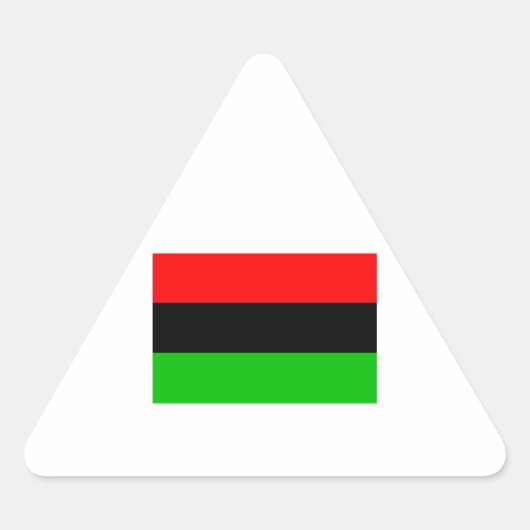 Afro-Amerikaanse vlag Driehoek Sticker (Voorkant)