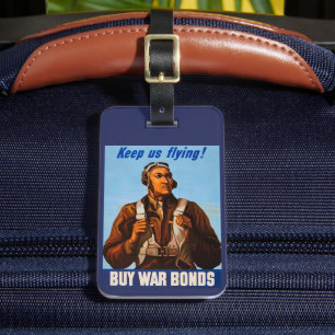 Afro-Amerikaanse vliegeniers gevechtspiloten WO2 Bagagelabel