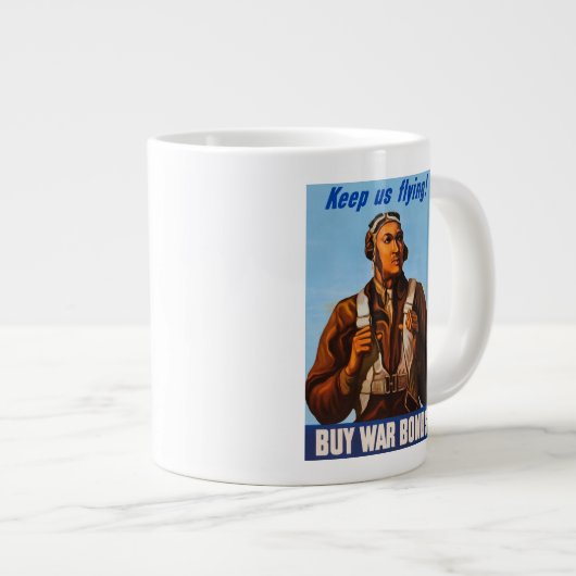 Afro-Amerikaanse vliegeniers gevechtspiloten WO2 Extra Grote Beker (Voorkant rechts)