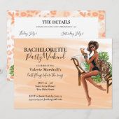 Afro-Amerikaanse vrijgezellenfeest weekend Kaart (Voorkant / Achterkant)