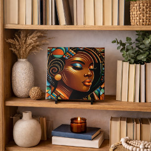 Afro-Amerikaanse Vrouw Art Tegeltje