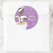 Afro-Amerikaanse vrouw bakkerij uit de keuken van Ronde Sticker (Tas)